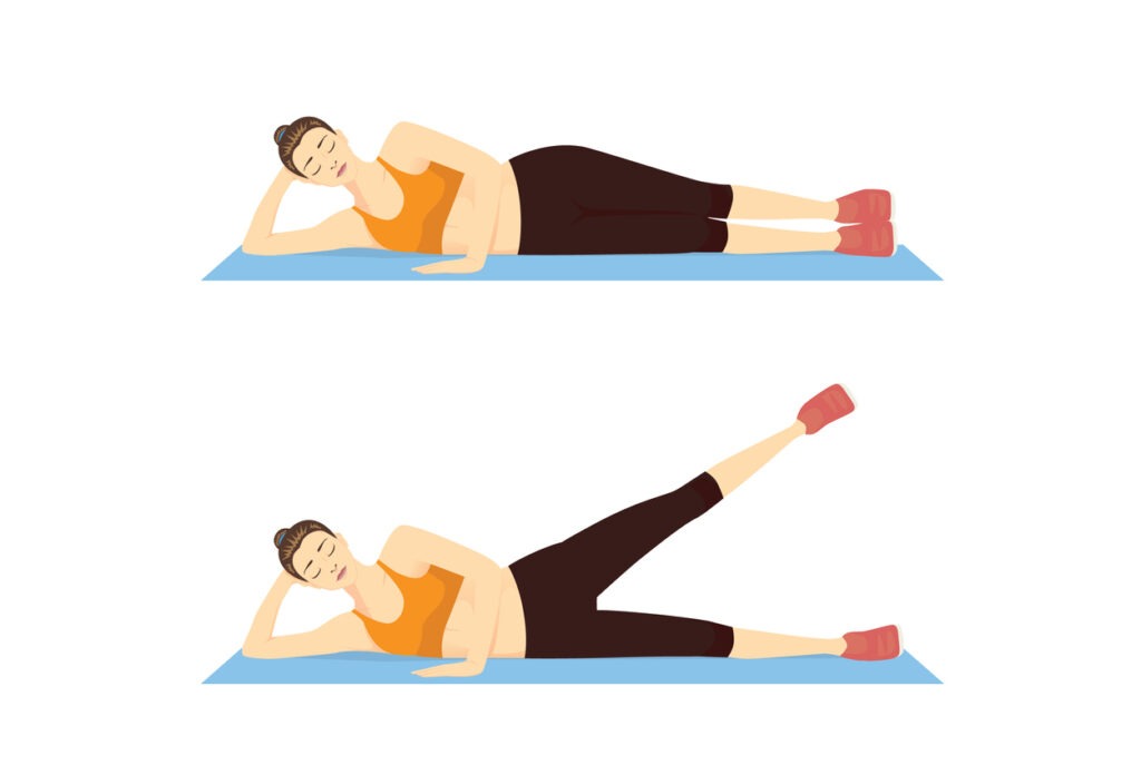 woman, leg, exercising, picking up, side view, lying down, arms raised, women, blue, muscle, kicking, cartoon, healthy lifestyle