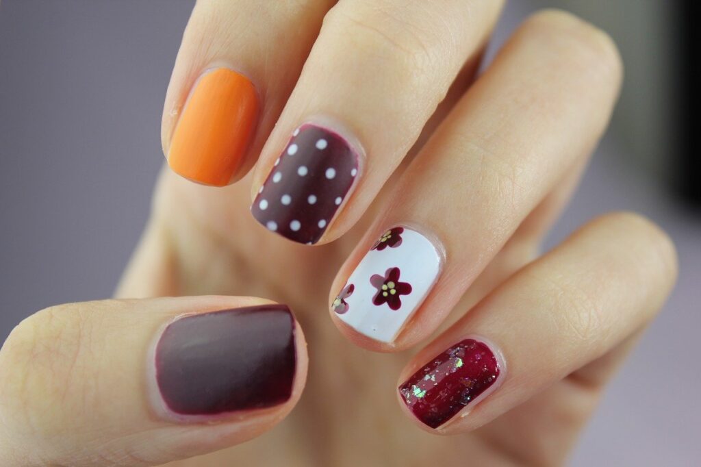 nails with different designs
